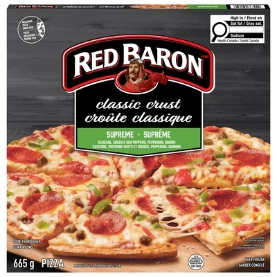 DESIS CHOICE Pizza croûte classique suprême 665 g, 0,60 $/100g