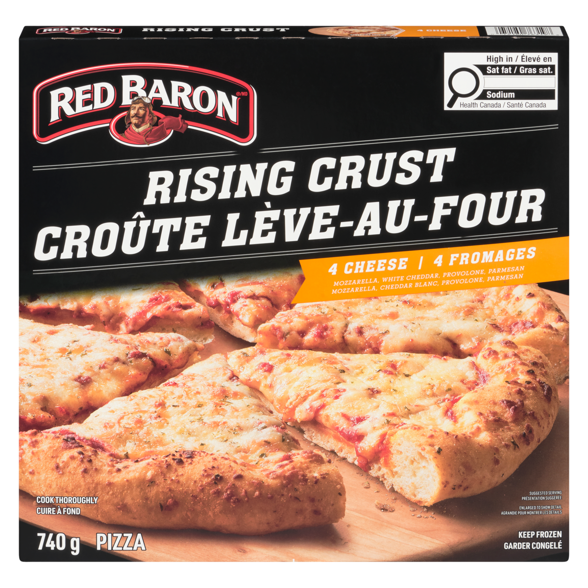 RED BARON Pizza Rising Crust 4 Cheese