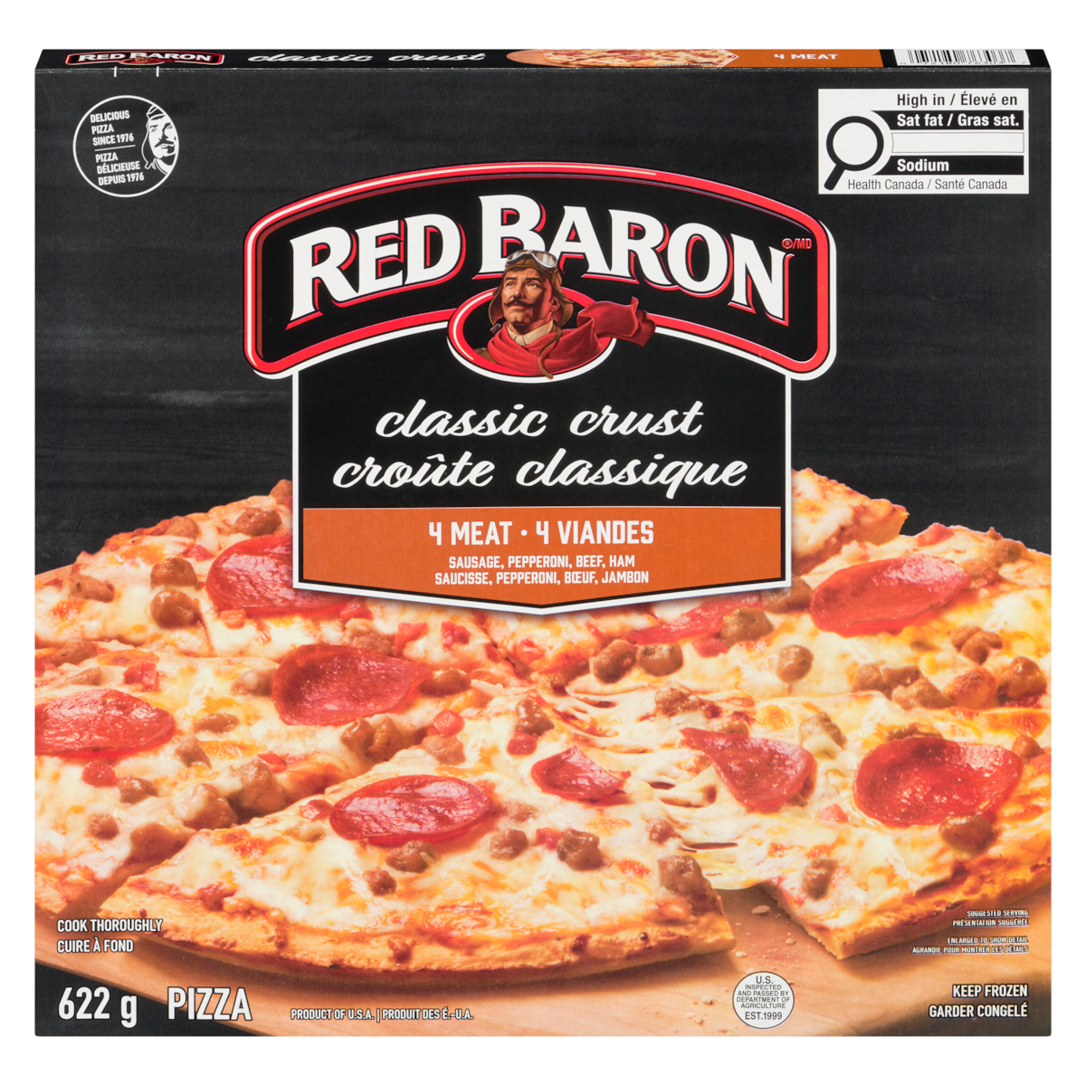 RED BARON Classic Crust 4 Meat Pizza