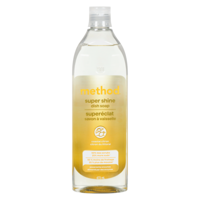 Method Dish Soap Super Shine Coastal Citron 473 ml, $1.27/100ml