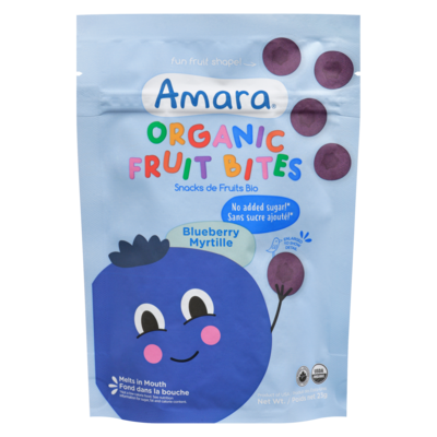 Amara Organic Fruit Bites, Blueberry 23 g, $26.04/100g
