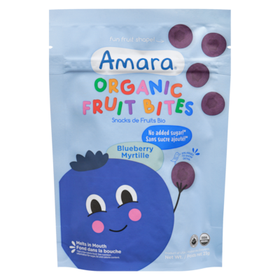 Amara Organic Fruit Bites, Blueberry 23 g, $26.04/100g
