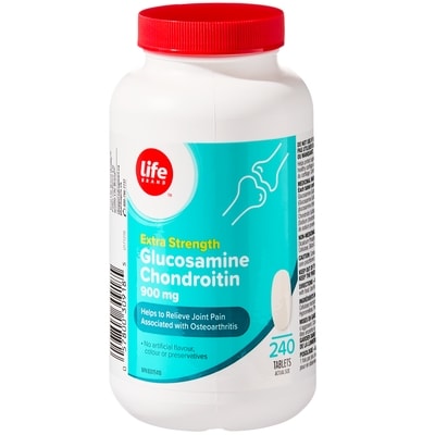 Life Brand Extra Strength Glucosamine Chondroitin 900 mg 240 Tablets 240 ea, $0.08/1ea