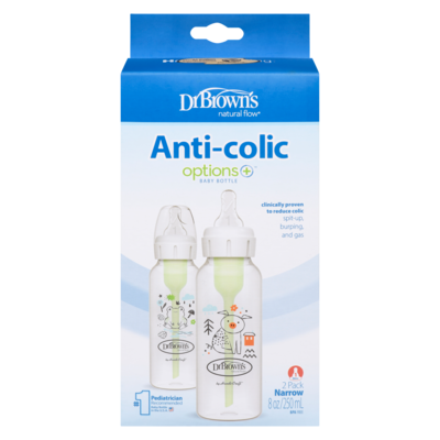 Dr Brown's Baby Bottle Narrow 250 Ml 0m+ 2 ea, $13.50/1ea
