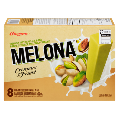 Binggrae Barres de dessert glacé barre de glace melona pistache 560 ml, 1,25 $/100ml