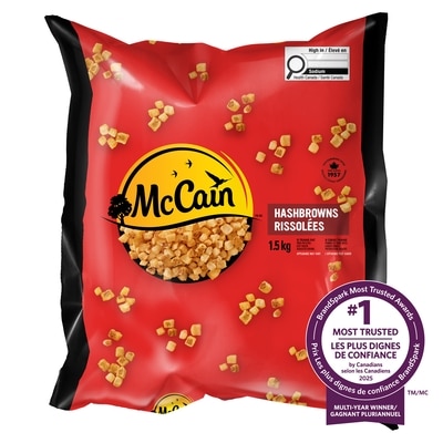 McCain Diced Hashbrowns 1.5 kg, $0.37/100g