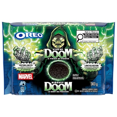 Christie MARVEL OREO Biscuits Stuf of Doom, Édition limitée 303 g, 1,98 $/100g