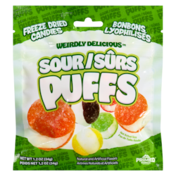 Primed Warrior Freeze Dried Candies Sour Puffs - 34 g | Zehrs