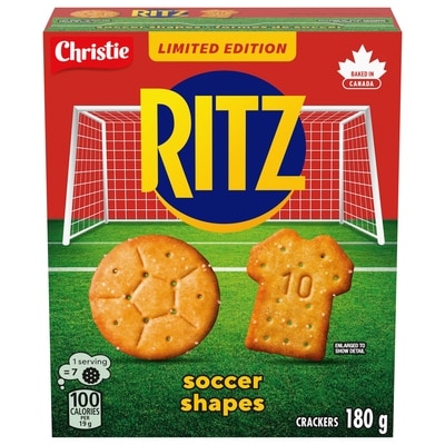 Christie Crackers Soccer Shapes Limited Edition 180 g, $2.77/100g