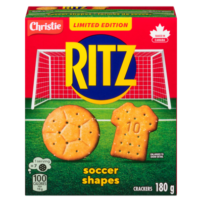 Christie Crackers Soccer Shapes Limited Edition 180 g, $2.77/100g