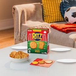 SW Dezatopia & Mecha Ritz Veloce 限定版 新品 Christie RITZ Soccer Shapes Crackers snacks, Baked in Canada - 180