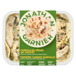 Jonathan Garnier Farfalles césar au poulet 350 g, 2,29 $/100g
