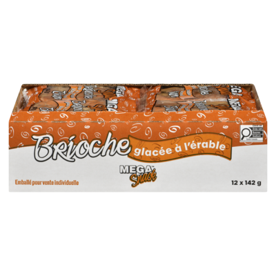 Mega Snacks Brioche glacée à l'érable 12x142.0 g, 17,60 $/100g