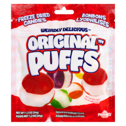 Primed Warrior Freeze Dried Candies Original Puffs - 34 g | Real