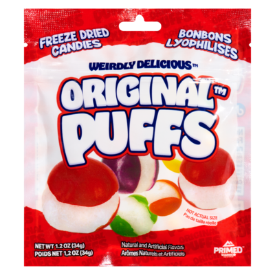  Bonbons lyophilises original puffs 34 g, 8,79 $/100g
