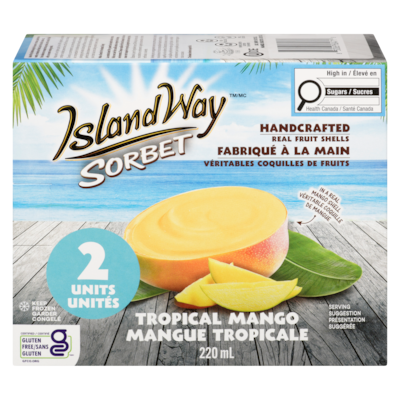 Island Way Sorbet Sorbet Tropical Mango 220 ml, $4.54/100ml