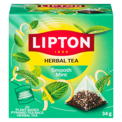 Lipton Herbal Tea Smooth Mint 20 ea, $0.25/1ea