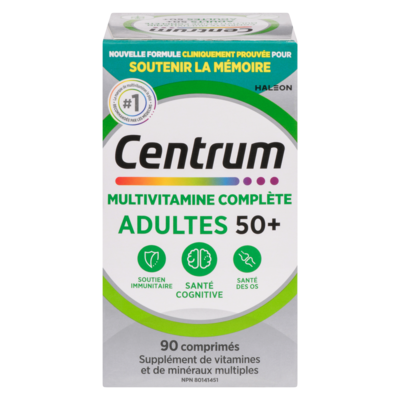 Centrum Supplément de vitamines et de minéraux multiples multivitamine 90 ea, 0,23 $/1ch