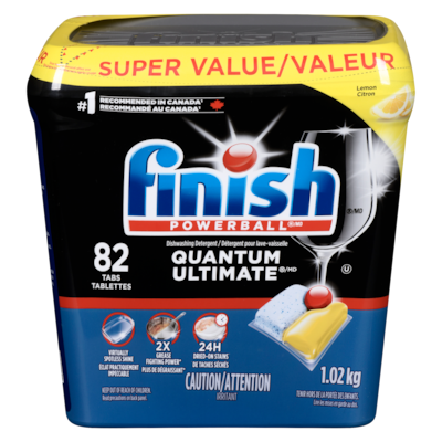 Finish Dishwashing Detergent Super Value Lemon 82 ea, $0.44/1ea