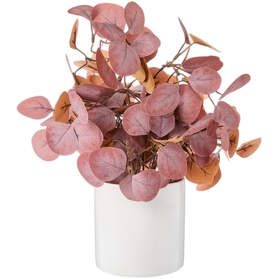Life at Home Faux Burgundy Eucalyptus Plant with Pot 1 ea, $25.00/1ea