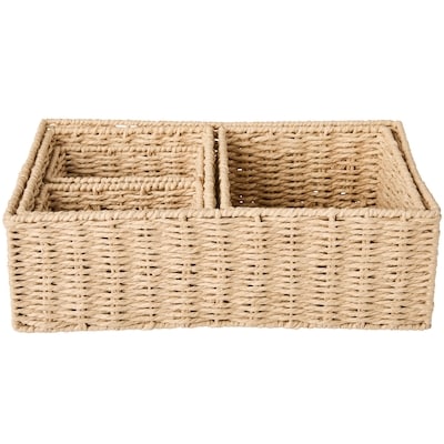 Life at Home Paper Storage Baskets 5 Piece Set 5 ea, $6.00/1ea