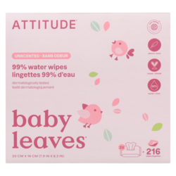 Attitude 99% Water Wipes Unscented 72 ea, $0.40/1ea