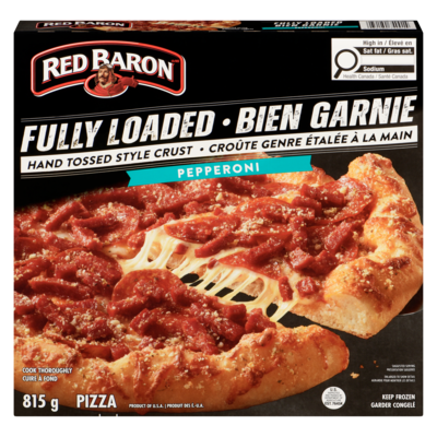 RED BARON Pizza Pepperoni 815 g, $0.67/100g
