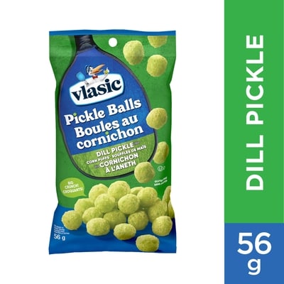 Vlasic Soufflés de maïs à saveur de cornichon à l’aneth 56 g, 6,23 $/100g