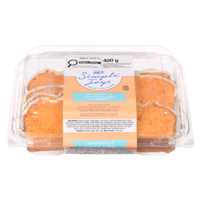 FGF Iced Sliced Cake Orangesicle 400 g, $1.57/100g