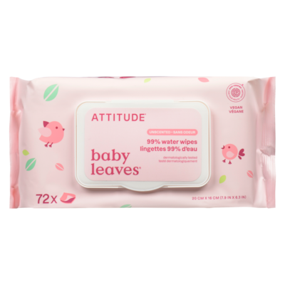 Attitude 99% Water Wipes Unscented 72 ea, $0.14/1ea