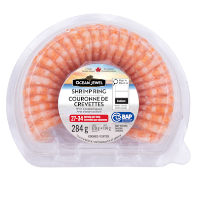 Ocean Jewel Shrimp Ring with Cocktail Sauce 284 g, $3.52/100g