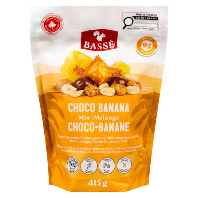 Basse Snack Mix, Choco Banana 415 g, $1.33/100g