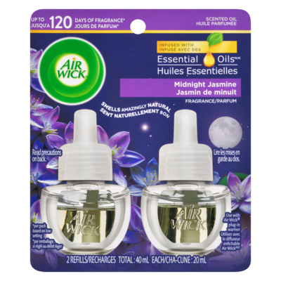 Air Wick Plug-In Scented Oil Refills, Midnight Jasmine, 2 Pack 40 ml, $34.98/100ml