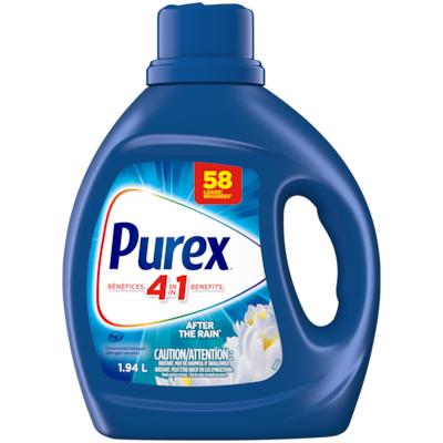 Purex After the Rain 4 in 1 Concentrated Liquid Laundry Detergent, 58 Loads 1.94 l, $0.51/100ml