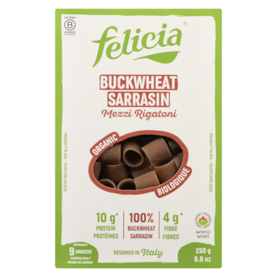 Gluten Free Pasta Buckwheat Mezzi Rigatoni Organic