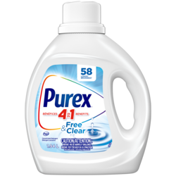 Purex Free & Clear 4 in 1 Concentrated Liquid Laundry Detergent, 58 Loads 1.94 l, $0.46/100ml