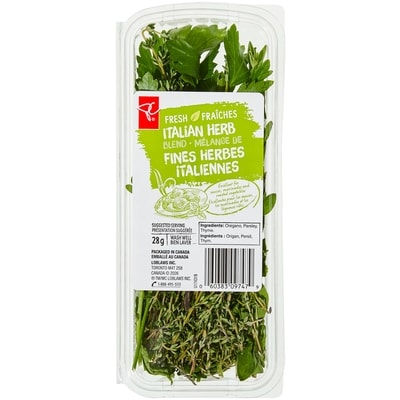 President's Choice Fresh Herb Blend, Italian 28 g, $10.71/100g