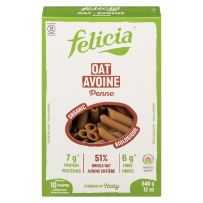 Felicia Pâtes sans gluten avoine penne biologique 340 g, 2,06 $/100g