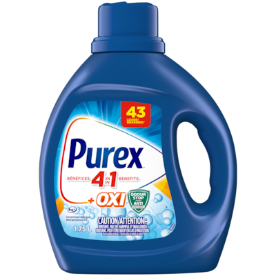 Purex Oxi plus Odour 4 in 1 Concentrated Liquid Laundry Detergent, 43 Loads 1.75 l, $0.57/100ml