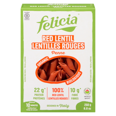 Felicia Gluten Free Pasta Red Lentil Penne Organic 250 g, $2.80/100g