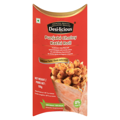 Desi-licious Punjabi Choley Kathi Roll 150 g, $2.13/100g