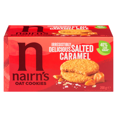 Nairn's Oat Cookies Irresistibly Delicious Salted Caramel 200 g, $2.50/100g
