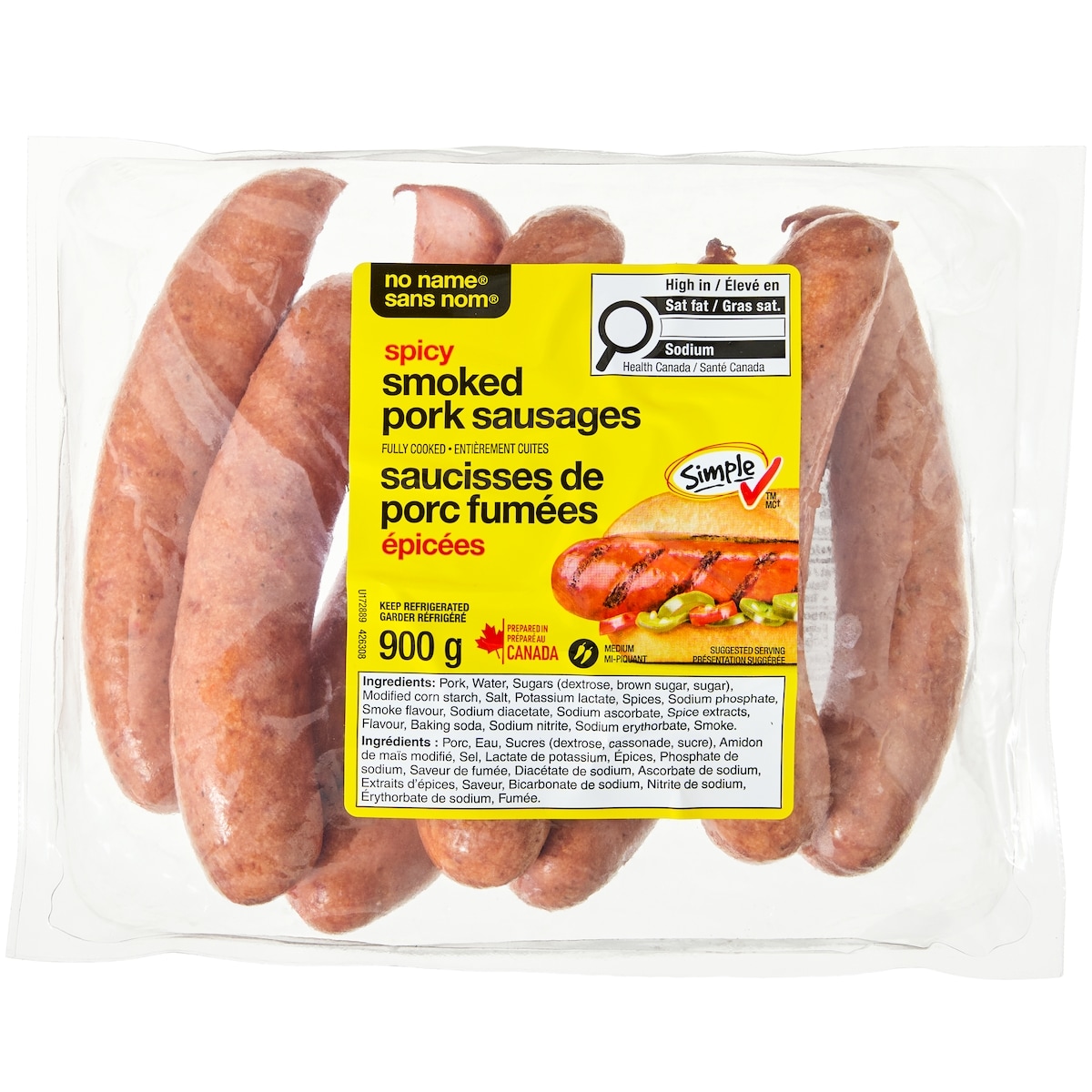 No Name Original Smoked Pork Sausages