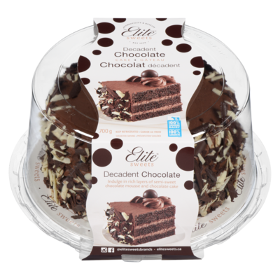 Elite Sweets Cake Decadent Chocolate 700 g, $3.14/100g