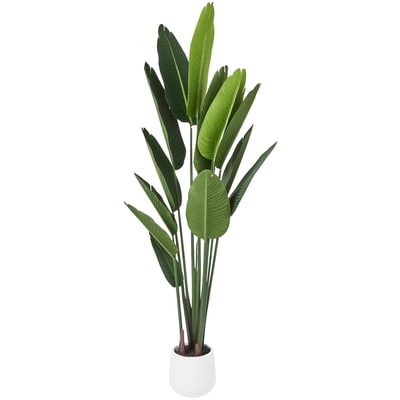 Life at Home Faux Banana Leaf Tree with Pot 1 ea, $150.00/1ea