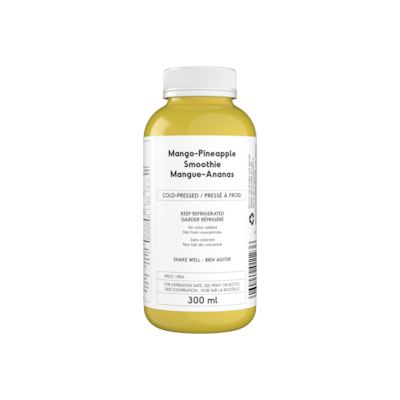 null Mango-Pineapple Smoothie, Cold-Pressed 300 ml, $2.00/100ml