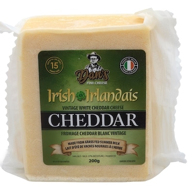 null Cheddar blanc irlandais 200 g, 3,50 $/100g