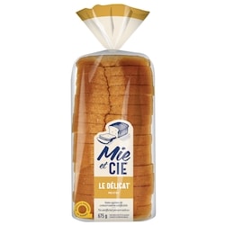 Mie et Cie Le Délicatᵐᶜ Pain miel et blé entier 670 g, 0,67 $/100g