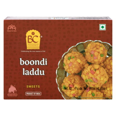 Bhikharam Chandmal Sweets Boondi Laddu 400 g, $2.12/100g