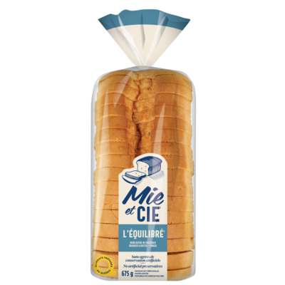 Mie et Cie Bread No sugar, no fat added + fibre 675 g, $0.89/100g